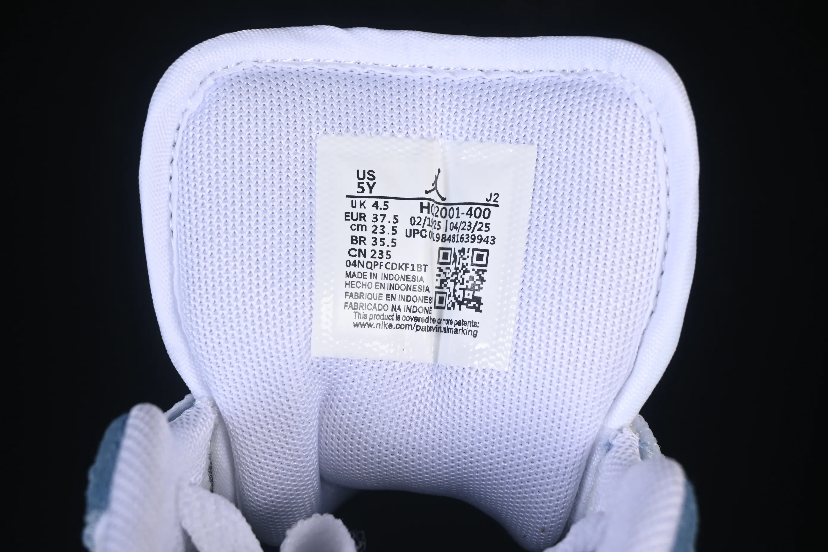 All categories Air Jordan Jordan series basketball shoes Air Jordan 1 Low Air Jordan 1 Low AJ1 Joe 1 white and blue denim pink diamond hook low-top casual sneakers HQ2001-400